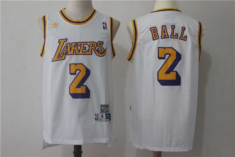 Los Angeles Lakers #2 Lonzo Ball White Hardwood Classics Jersey,We sell and wholesale Los Angeles Lakers #2 Lonzo Ball White Hardwood Classics Jersey on line form chian!